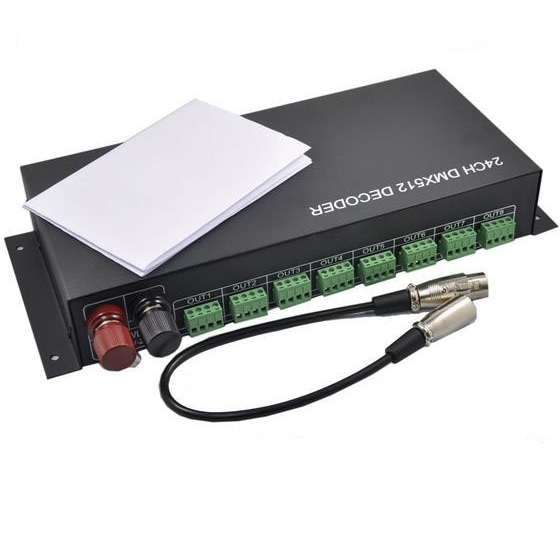 24 Channel led DMX decoder(rgb dmx512 lighting controller)