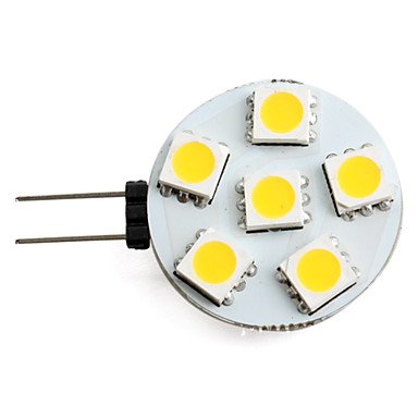 G4 led 12v Round led bulbs Disc-shaped with 6 Tri-chip 5050 SMD