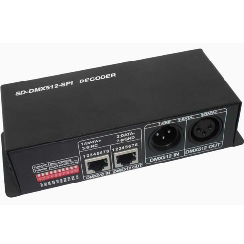 RGB led light dmx controller(SD card SPI DMX512 decoder)