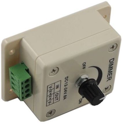 LED dimmer controller(Single Color Knob Adjustable Brightness)