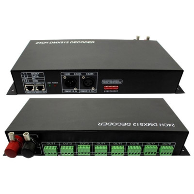 24 Channel led DMX decoder(rgb dmx512 lighting controller)