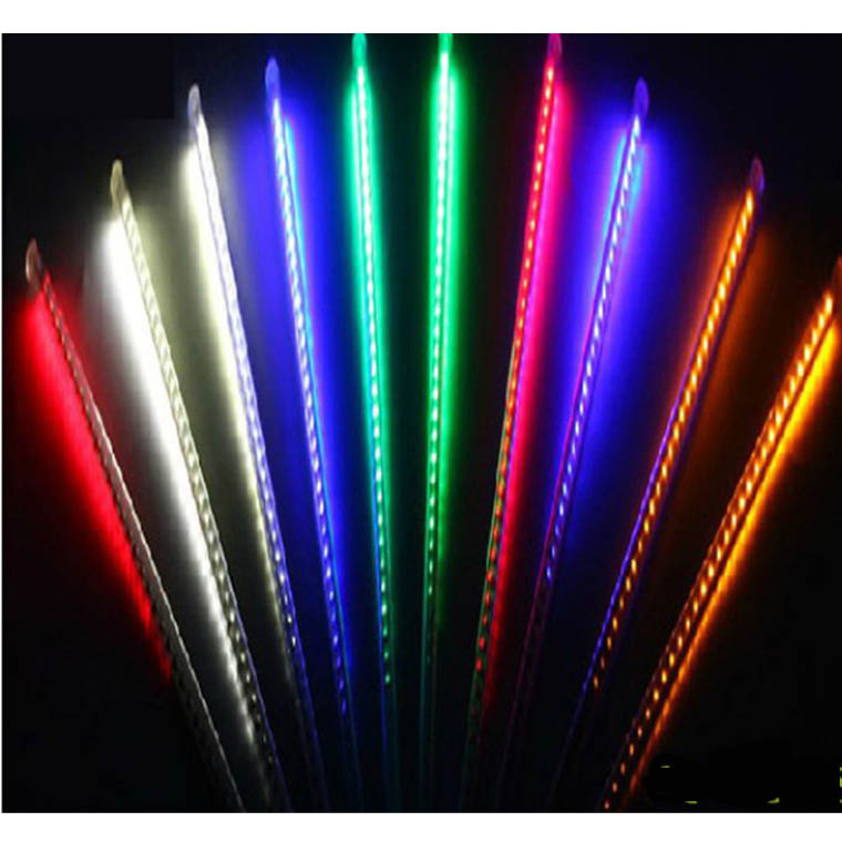 Christmas Rain Colorful LED xmas snow fall meteor tube(20CM)