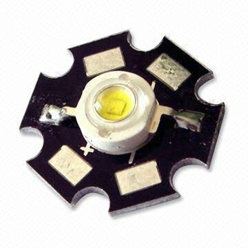 1w power led lights with welding plate(aluminum base heat sink)