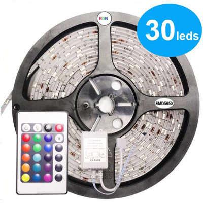 SMD5050 Flex LED Strip Lights, 12V strip lighting, 150LEDs/reel